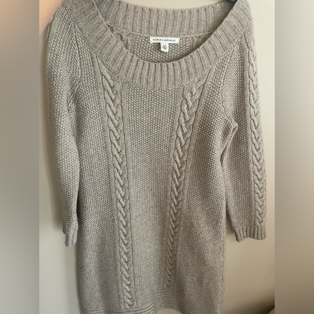 Banana Republic Beige Knit Dress
